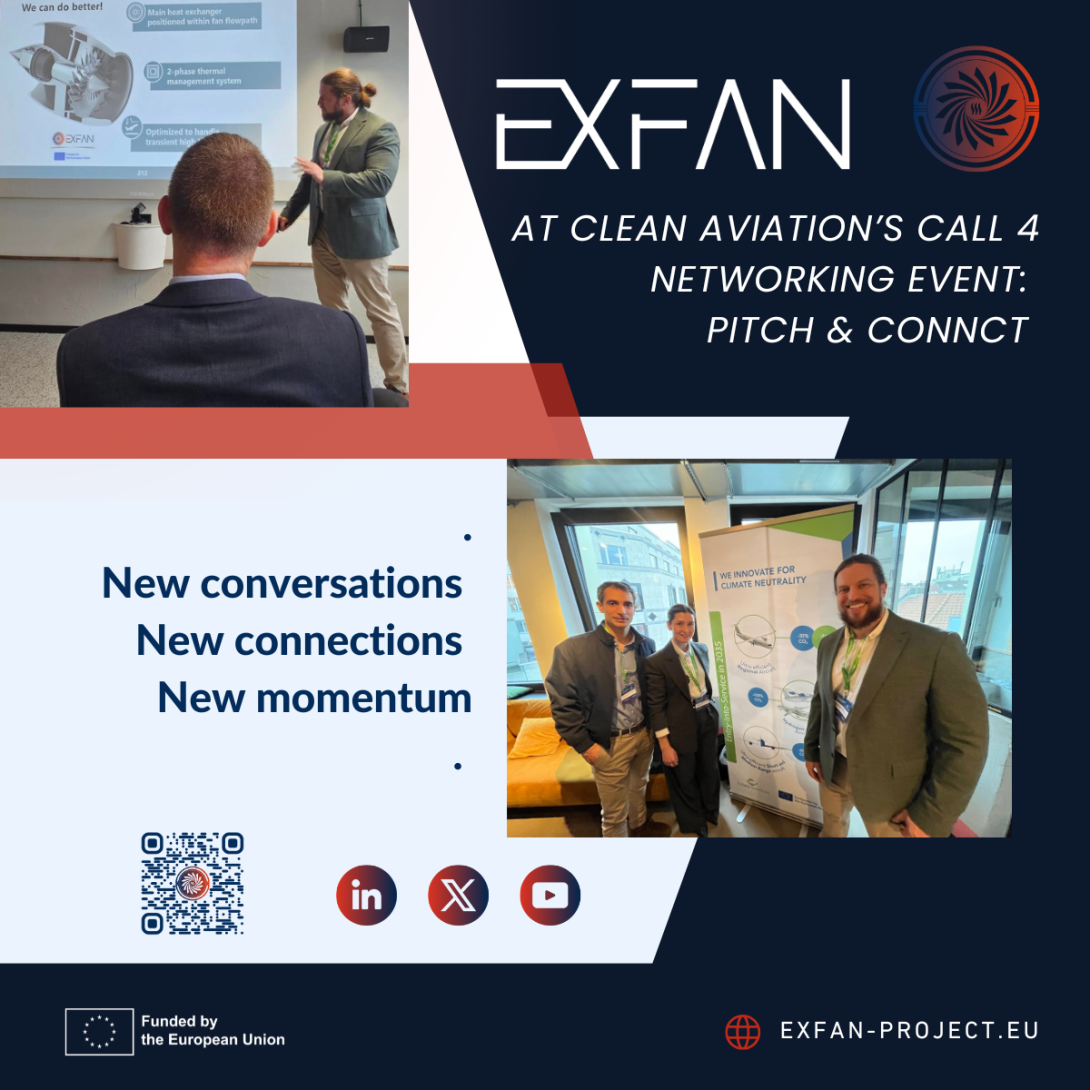 exFan’s Pitch at the Clean Aviation “Pitch & Connect” Networking Event in Brussels